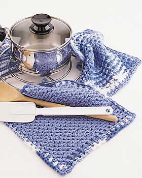 Simple Pot Holder and Dishcloth