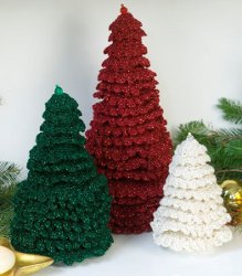 Styrofoam and Crochet Fir Trees