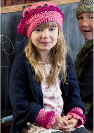 Strawberry Beret and Wrist Warmers