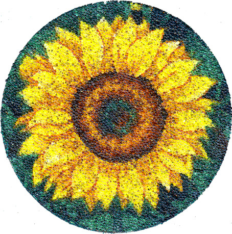Beaded Sunflower Coasters