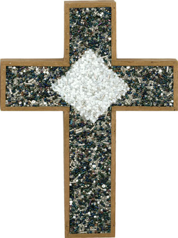 Beaded Inset Cross