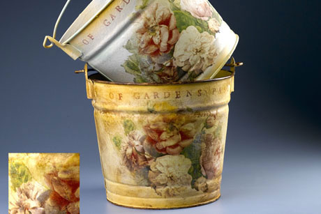 Vintage Look Garden Pails