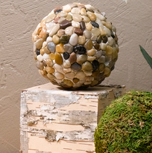 Decorative Pebble Sphere