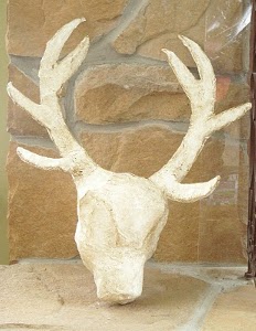 Plaster Faux Deer Head