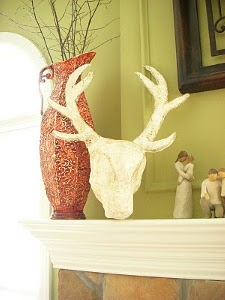 Plaster Faux Deer Head