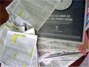 Telephone Book Wreath