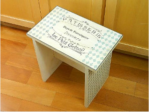 White Hot Kitchen Stool