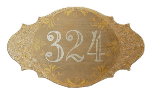 Elegant Painted House Plaque