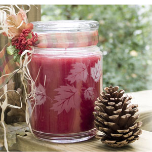 Falling Leaves Jar Candle Project