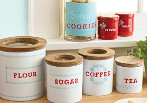 Martha Stewart Knockoff Canisters