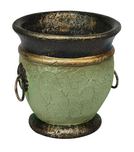 Crackle Textured Outdoor Urn