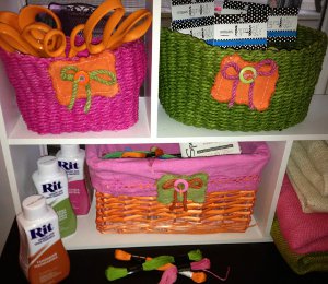 Tie Dyed Storage Baskets