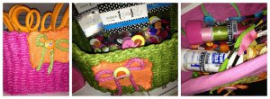 Tie Dyed Storage Baskets