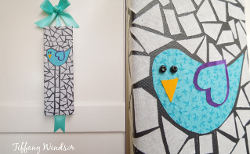 Fabric Bird Mosaic