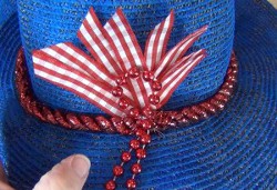 Refashioned Fourth of July Hat