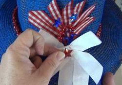 Refashioned Fourth of July Hat