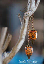 Dangly Animal Print Earrings