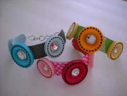 Craft Stick Button Bracelet