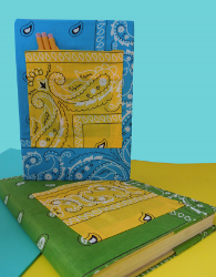 Colorful Fabric Book Cover