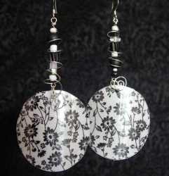 Repurposed Reverse Fabric Earrings