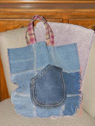 Upcycled Denim Tote Bag