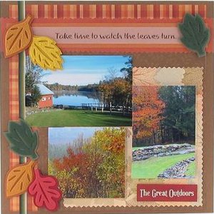 "Autumn Landscape" Scrapbooking Page