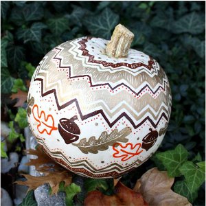 Autumn Painted Pumpkin