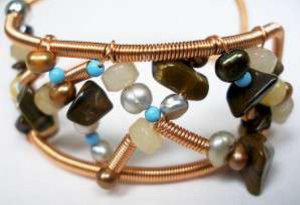 Bead Soup Cuff Bracelet