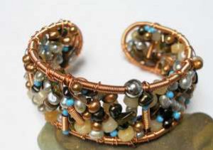 Bead Soup Cuff Bracelet