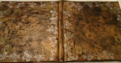 Look of Vintage Burnt Brown Bag Book