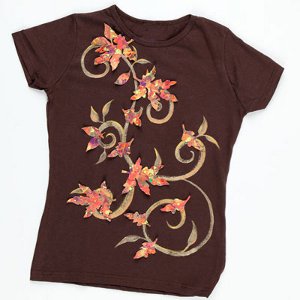 Cascading Autumn Leaves DIY Shirt