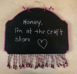 Chalkboard Paint Message Board