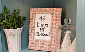 Christmas Countdown Dry Erase Board