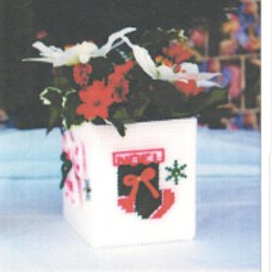 Christmas Ornaments and Snowflakes Flower Box