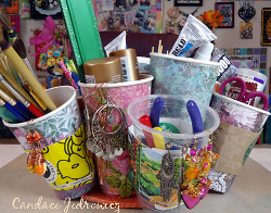 Upcycled Craft Tool Caddy