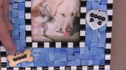 Marvelous Dog Mosaic Frame