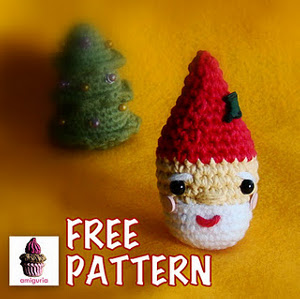 Cute Crochet Santa Ornament