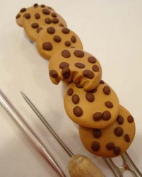 Polymer Clay Chocolate Chip Cookie Barette