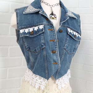 Decked Out Denim Vest