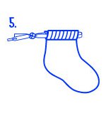 Drawstring Sock Pouch