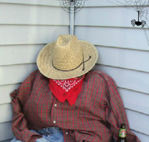 Drunken Farmer Halloween Scarecrow 