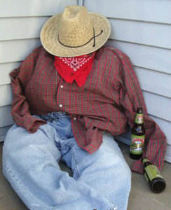 Drunken Farmer Halloween Scarecrow