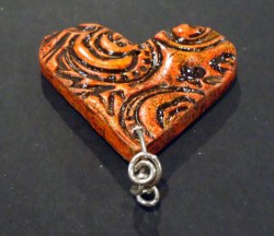 Earthenware Heart Pendant