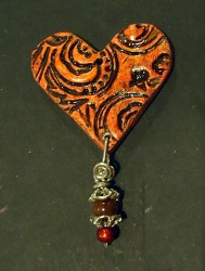 Earthenware Heart Pendant