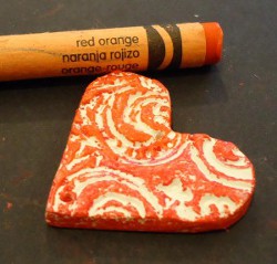 Earthenware Heart Pendant