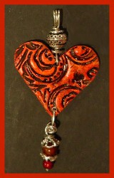 Earthenware Heart Pendant