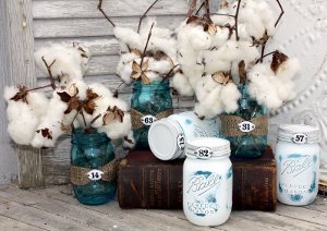 Easy Rustic Mason Jar Decorations