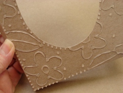 Look of Embossing with Glue Frame