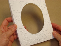 Look of Embossing with Glue Frame