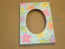 Look of Embossing with Glue Frame